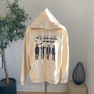 Brand New Cream Oversized Graphic Hoodie | Unisex Fit